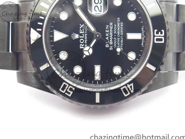 Steel V6F VS3135 1:1 V2 904L DLC Edition Submariner Black 116610 Blacken Best 0519